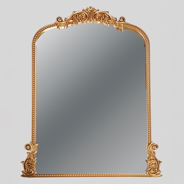 Espejo de pared 114x86x2,7 cm dorado