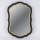 Espejo de pared 34,5x23,2 cm negro/dorado
