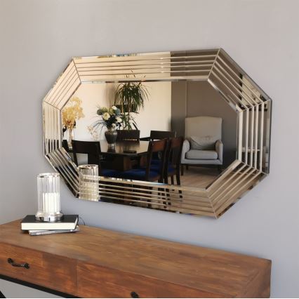 Espejo de pared 60x100 cm bronce