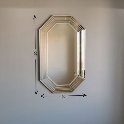 Espejo de pared 60x100 cm bronce