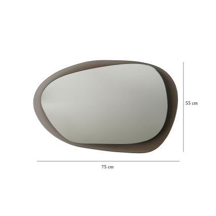 Espejo de pared AQUA 55x75 cm bronce