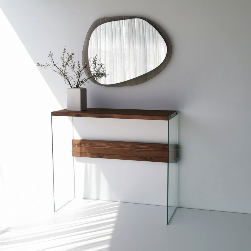 Espejo de pared AQUA 55x75 cm bronce