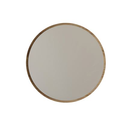 Espejo de pared AYNA diámetro 60 cm marrón