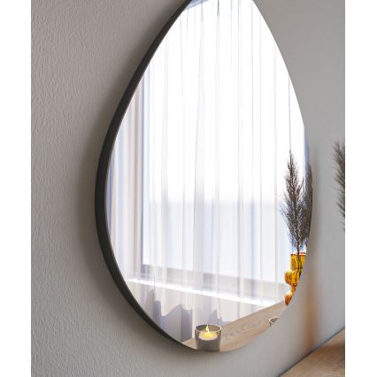 Espejo de pared BESSO 60x60 cm negro
