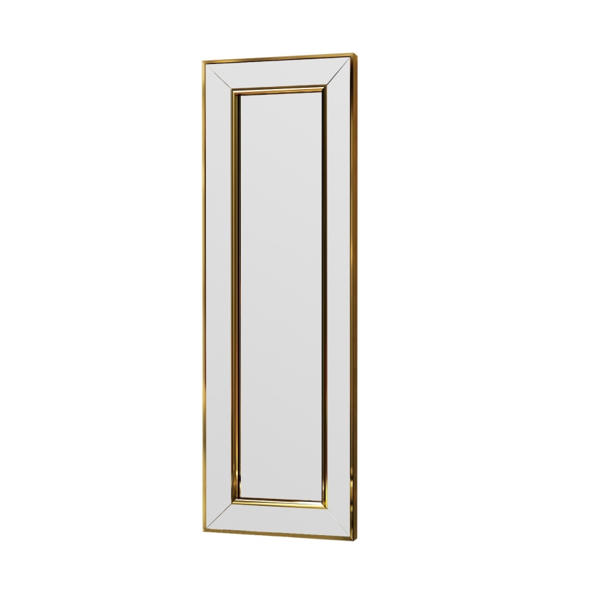 Espejo de pared CARLOS 90x30 cm dorado