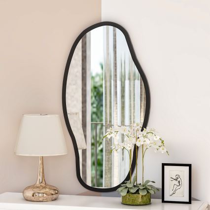 Espejo de pared COULDY 85x45 cm negro