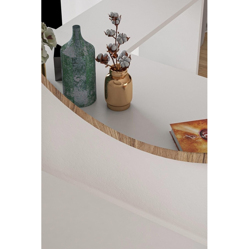 Espejo de pared diá. 45 cm nogal