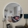 Espejo de pared GLOB diámetro 59 cm blanco
