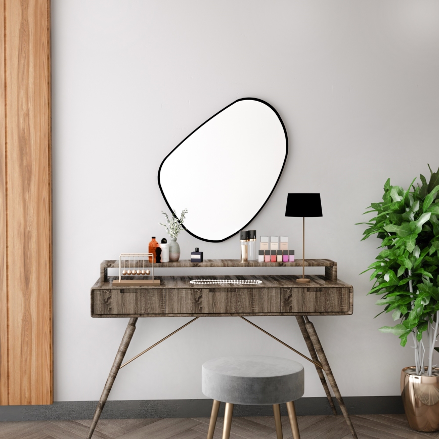 Espejo de pared GOLF 68,6x53,4 cm negro