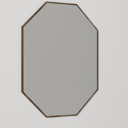 Espejo de pared LOST 70x45 cm marrón
