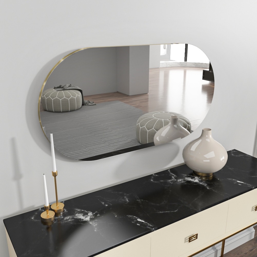Espejo de pared RIORS 85x45 cm dorado