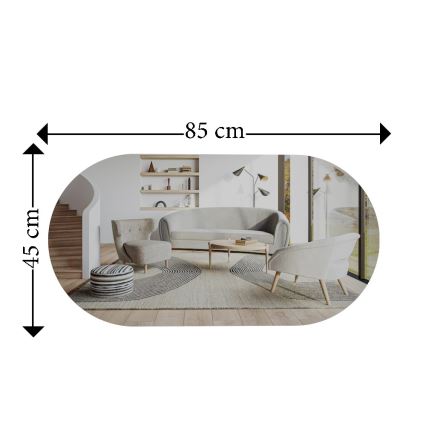 Espejo de pared RIORS 85x45 cm dorado