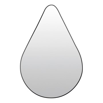 Espejo de pared RIVERSIDE 90x60 cm negro