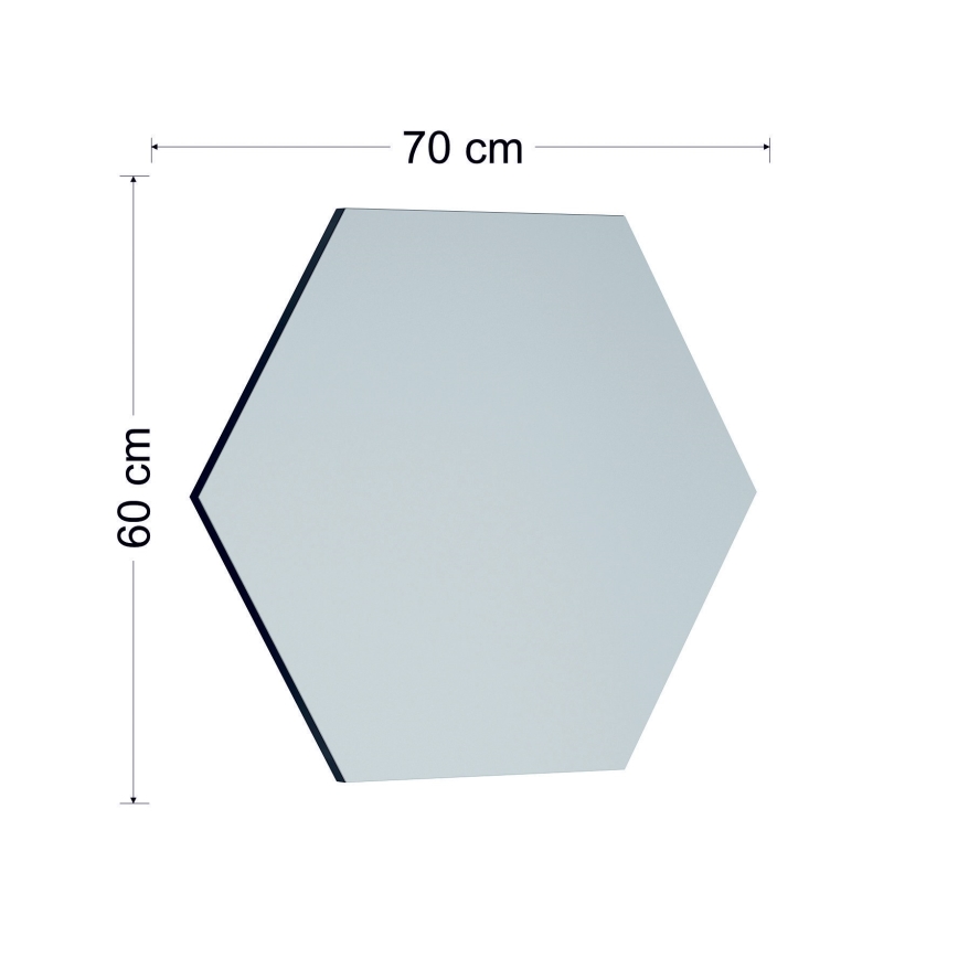 Espejo de pared ZEO 60x70 cm negro