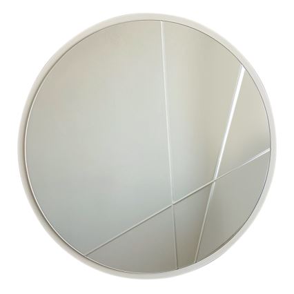Espejo de pared ø 60 cm plata