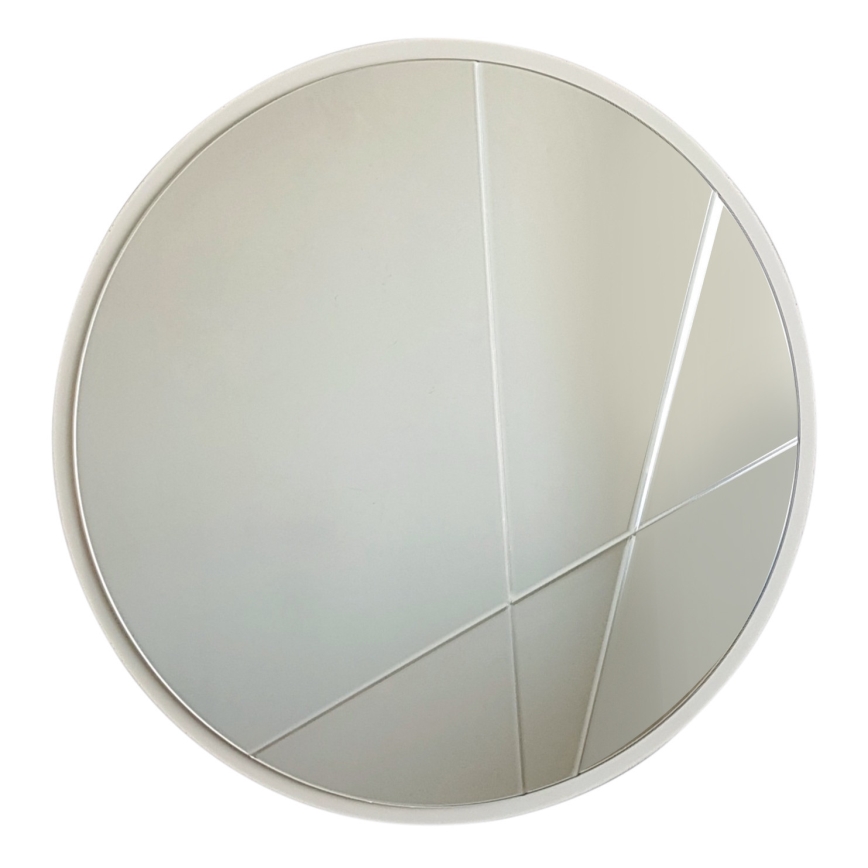 Espejo de pared ø 60 cm plata