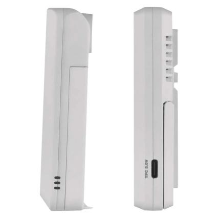 Estación meteorológica 5V, 2x AAA + 2x AAA, negra