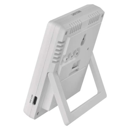 Estación meteorológica 5V, 2x AAA + 2x AAA, negra