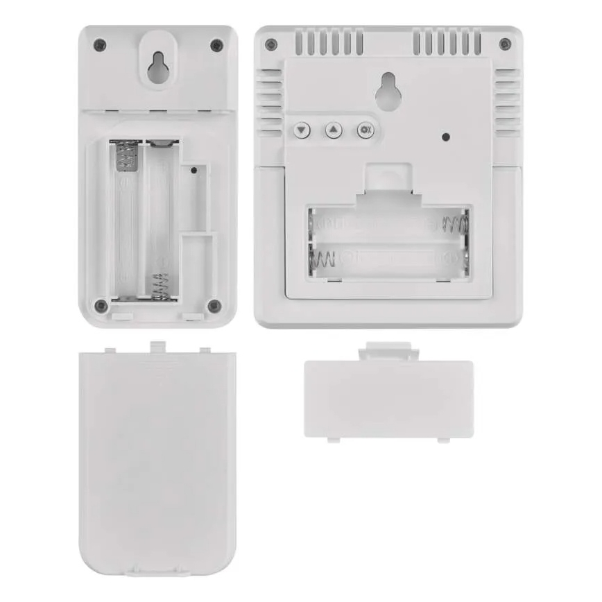 Estación meteorológica 5V, 2x AAA + 2x AAA, negra