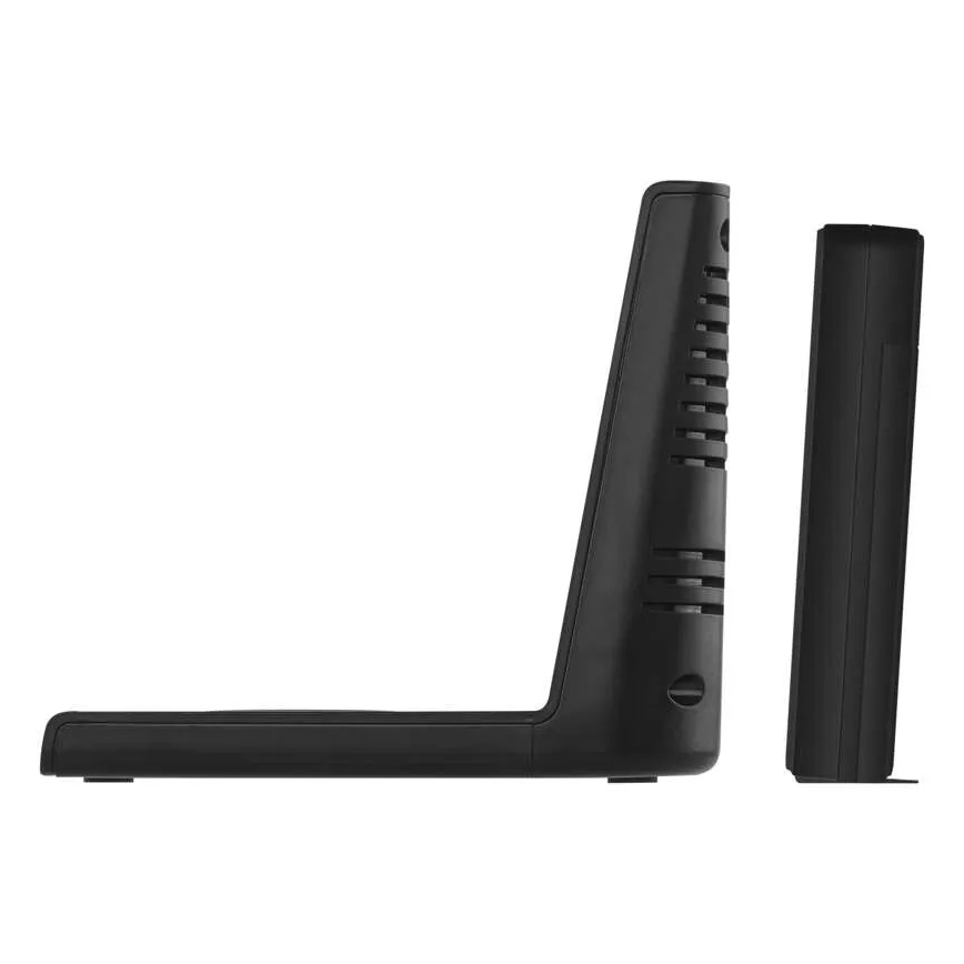 Estación meteorológica con carga inalámbrica 5V, 2x AA + 2x AAA, negra