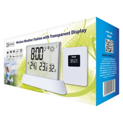 Estación meteorológica con display LCD 2xAAA