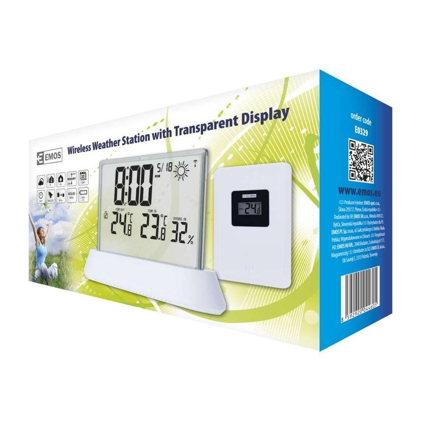 Estación meteorológica con display LCD 2xAAA