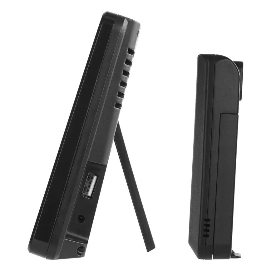 Estacion meteorologica con pantalla LCD GoSmart 230V/3xAAA + 2×AAA Wi-Fi Tuya negro