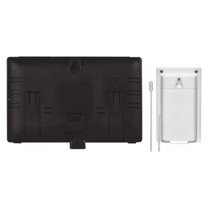 Estación meteorológica inalámbrica con despertador 5V/3xAAA + 2xAAA negro
