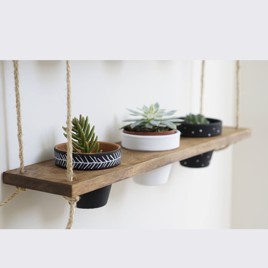 Estante colgante para macetas 60 cm abeto