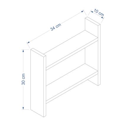 Estante de cocina DENVER 30x34 cm blanco