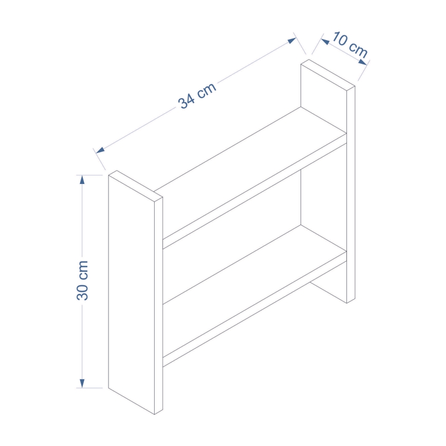 Estante de cocina DENVER 30x34 cm blanco