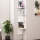 Estante de esquina de pared DESALDO 155,2x29,6 cm blanco