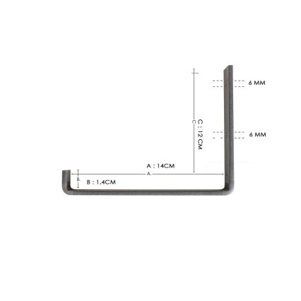 Estante de pared 16x40 cm abeto