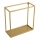Estante de pared 35x35 cm dorada