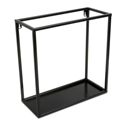 Estante de pared 35x35 cm negro