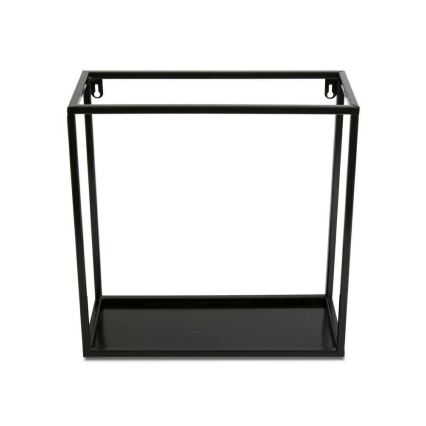 Estante de pared 35x35 cm negro