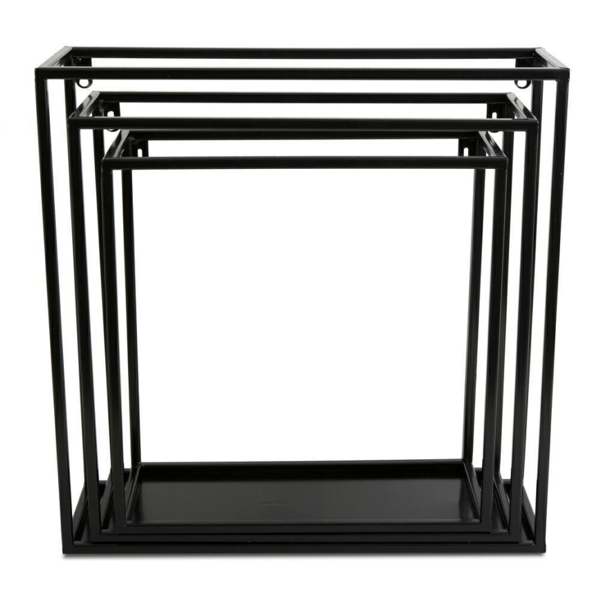 Estante de pared 35x35 cm negro