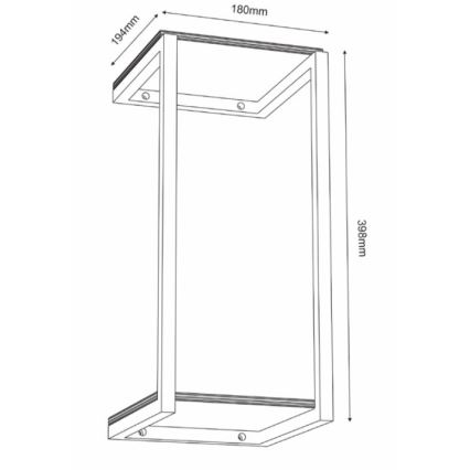 Estante de pared 40x18 cm