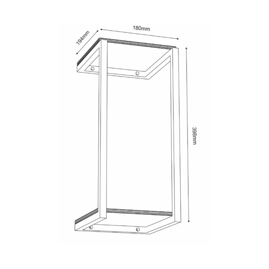 Estante de pared 40x18 cm