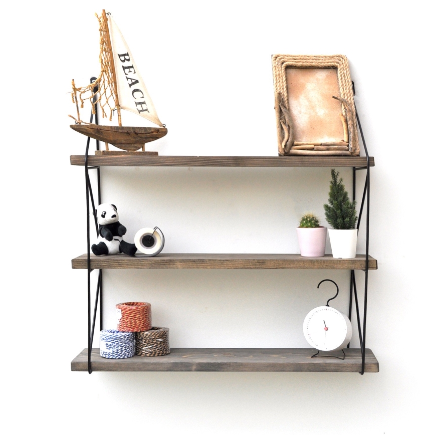 Estante de pared 60x55 cm abeto