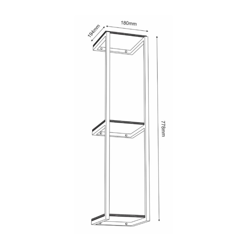 Estante de pared 77,5x18 cm