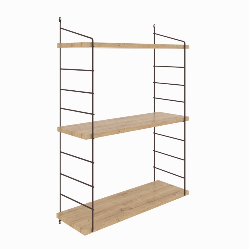 Estante de pared ARMONI 85x72 cm beige/negro