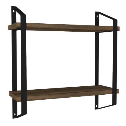 Estante de pared ARNO 47x45 cm marrón/negro