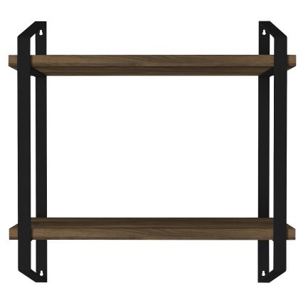 Estante de pared ARNO 47x45 cm marrón/negro