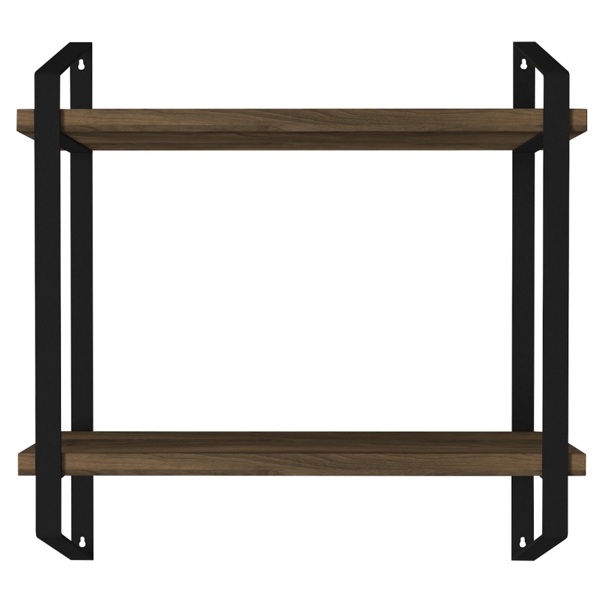 Estante de pared ARNO 47x45 cm marrón/negro