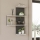 Estante de pared CAMBEL 96x64 cm blanco/antracita