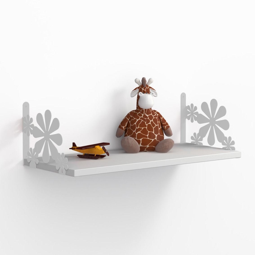 Estante de pared CICEK 25x72 cm blanco