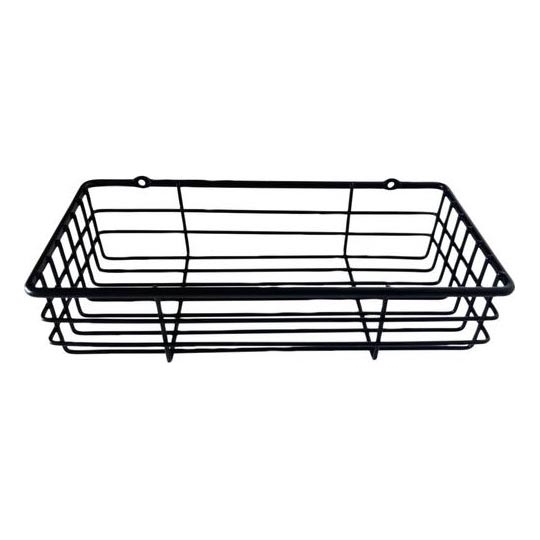 Estante de pared de ducha 12x25 cm negro