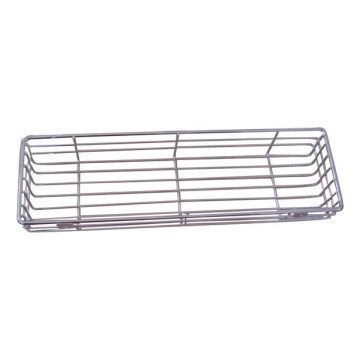 Estante de pared de ducha 12x40 cm cromo brillante