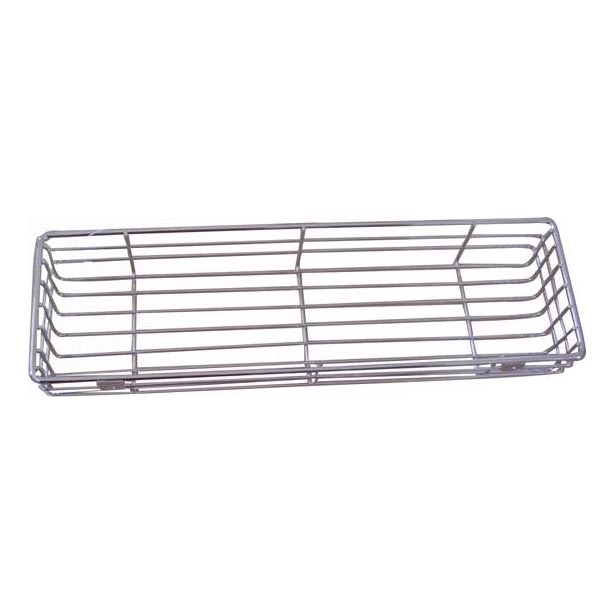 Estante de pared de ducha 12x40 cm cromo brillante